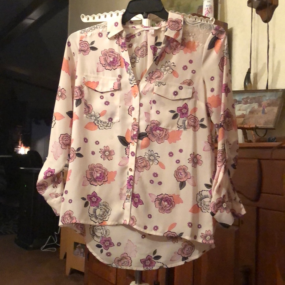 Candies button down dress blouse